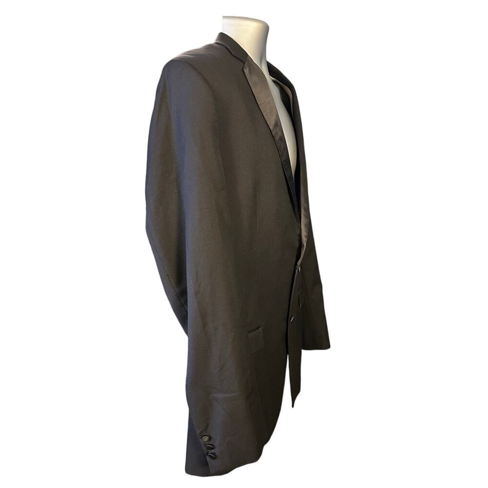 Peerless Black Wool Fully Lined Two Button Front … - image 2